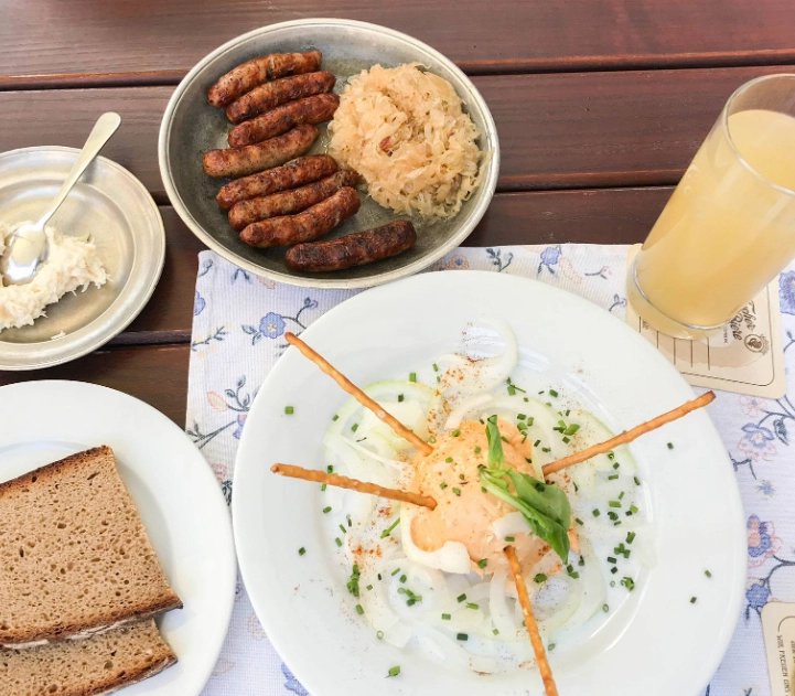 German restaurant menu