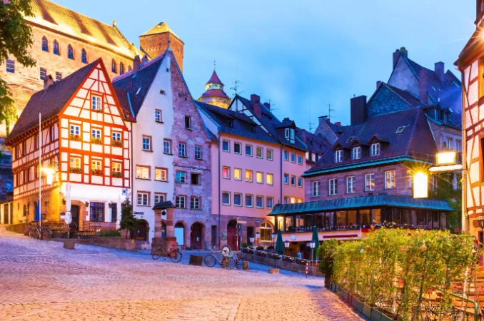 German town free accommodation