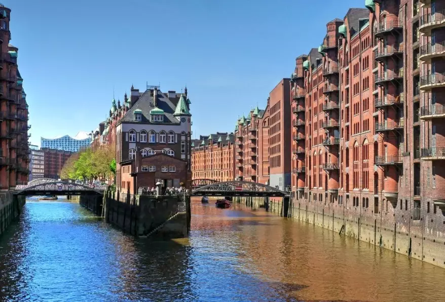 Hamburg pedestrian friendly